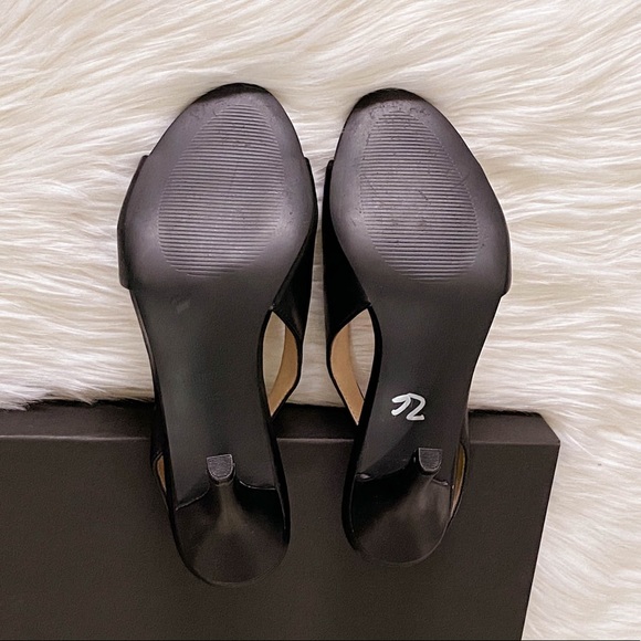 Nine West black asymmetrical heels size 6.5 - Picture 9 of 10